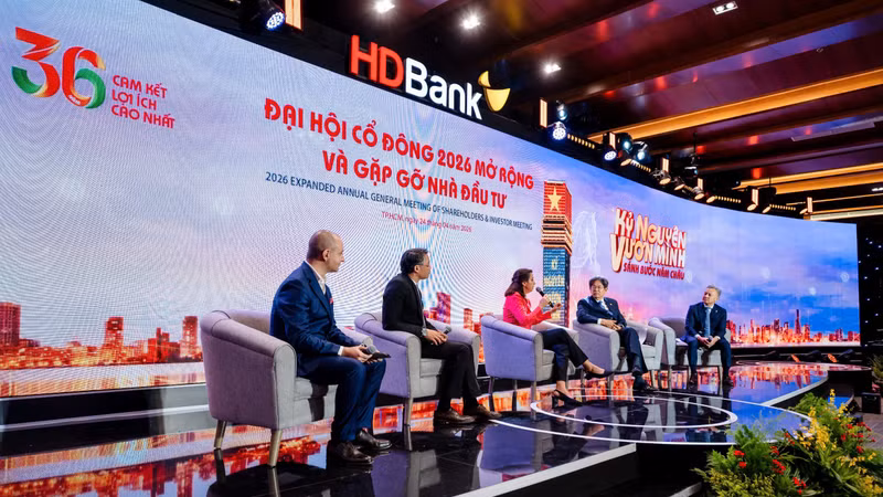 ĐHĐCĐ HDBank 2026: Lợi nhuận kế hoạch tăng 41%, quy mô tiệm cận 1,2 triệu tỷ đồng