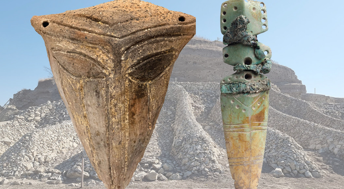 Trong số các hiện vật chôn dưới sàn nhà có một hộp sọ hươu kèm theo một chiếc sừng, các bình gốm, một chiếc rìu đá lửa được chế tác tinh xảo, cùng với đồ gốm được trang trí đẹp mắt. Ảnh: @Bảo Tàng Quốc gia Bulgaria.