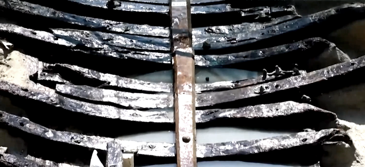 Tàn tích của con tàu được tìm thấy ở độ sâu khoảng 5 mét bị cát và bùn bao phủ trong nhiều thế kỷ. Ảnh: @Bảo Tàng Barcelona.