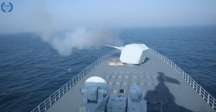 Ngoài ra, tàu khu trục Type 055 còn tích hợp các công nghệ sóng âm mới giúp cải thiện khả năng phát hiện và phân loại tàu ngầm ở khoảng cách xa hơn. Ảnh: @China_Navy.