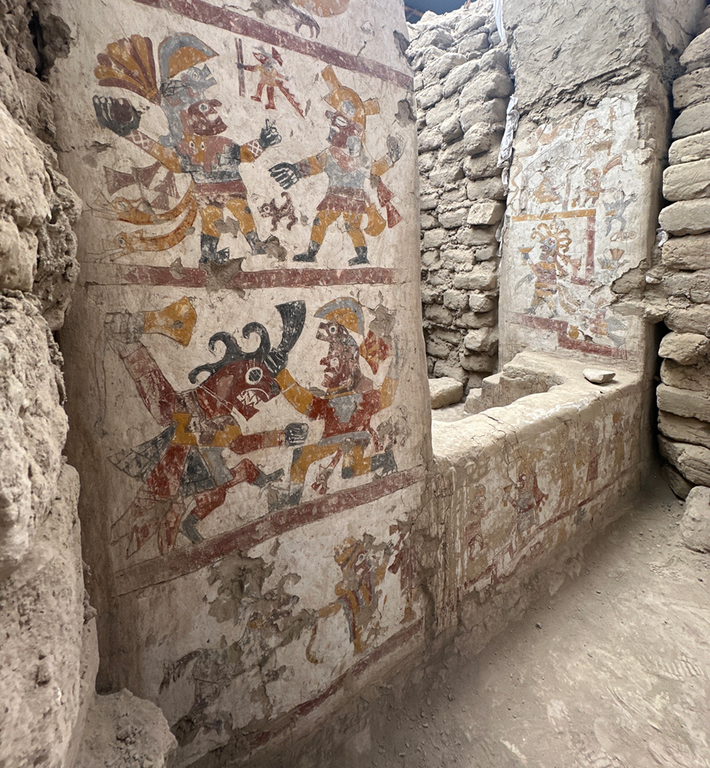 Đó là một số bức tranh tường cổ, chúng được khắc họa vào khoảng năm 550-800 Sau Công Nguyên. Ảnh: @Bảo tàng Khoa học &amp; Tự nhiên Denver.