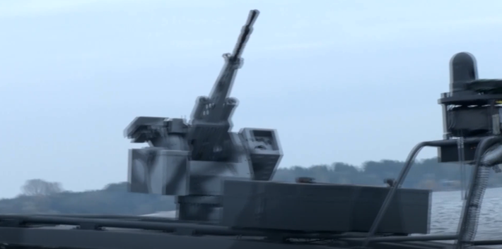 Mở rộng thêm các chi tiết được tiết lộ trong tài liệu đã công bố, xuồng không người lái hải quân Sea Baby hiện đại mới được trang bị bệ phóng tên lửa Grad 122 mm với mười ống phóng, cung cấp hỏa lực đáng kể cho nền tảng. Ảnh: @Tình báo Ukraine.