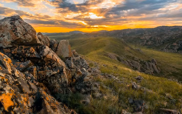 Khi tiến hành khai quật tại một gò đất ở dãy núi Tarbagatay, thuộc miền Đông Kazakhstan, các chuyên gia đến từ Viện Khảo Cổ Học Quốc Gia Kazakhstan bất ngờ tìm thấy một kho báu cổ. Ảnh: @Viện Khảo Cổ Học Quốc Gia Kazakhstan.