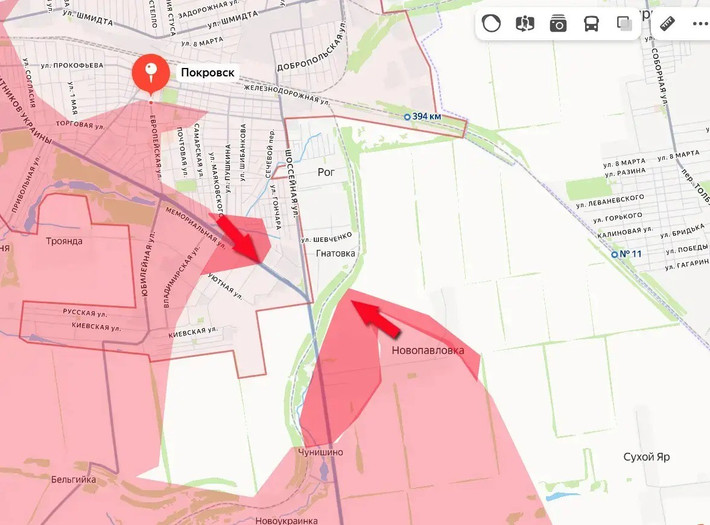 Theo báo cáo quân sự được công bố, việc kiểm soát Novopavlovka đã đưa khoảng 4 km² lãnh thổ nằm hoàn toàn dưới quyền kiểm soát của Nga. Bước tiến này giúp mở rộng sườn và tăng chiều sâu bao vây quanh Pokrovsk, đồng thời tạo bàn đạp cho các mũi tấn công tiếp theo nhằm vào khu vực ngoại ô phía đông nam thành phố.