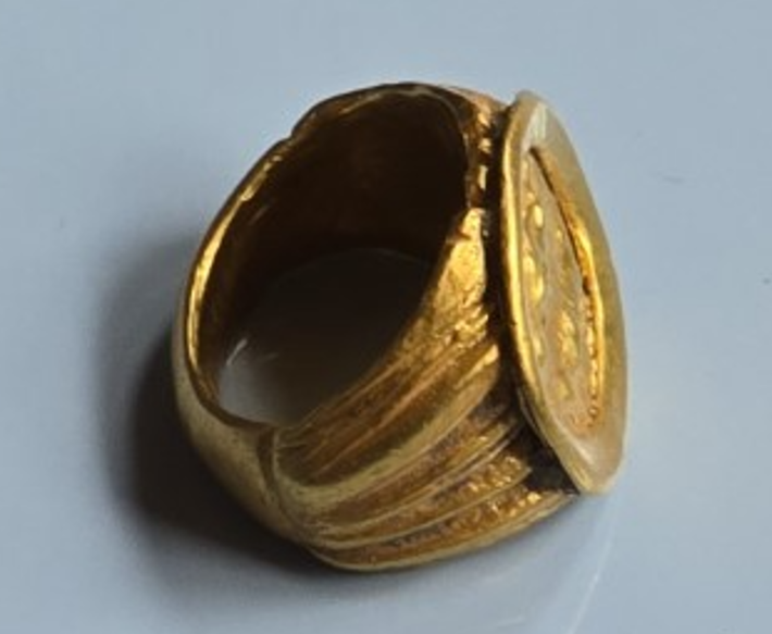 Chiếc nhẫn có niên đại từ nửa sau thế kỷ thứ 2 Sau Công Nguyên. Ảnh: @Bảo Tàng Quốc Gia Bulgaria.