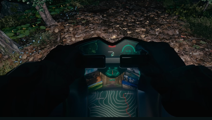 Robot này cũng sẽ có màn hình hiển thị trước mặt người lái giống như xe máy, hiển thị các thông tin quan trọng.Ảnh: @Kawasaki.