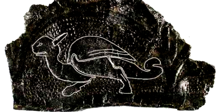 Tấm da này được trang trí tuyệt đẹp nhờ có khắc họa tiết hình rồng. Ảnh: @Viện Nghiên Cứu Khảo Cổ York Archaeological Trust.