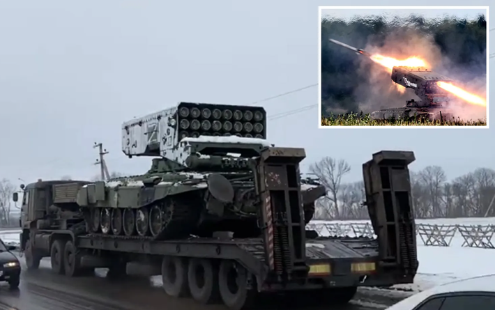 Có thể thấy, các đơn vị thiết giáp và pháo binh Nga đang được thiết kế lại, hoặc bổ sung thêm các hệ thống bảo vệ chủ động, công cụ tác chiến điện tử và bộ áo giáp công nghệ mới, nhằm mục đích chống lại máy bay không người lái. Ảnh: @Army Recognition.