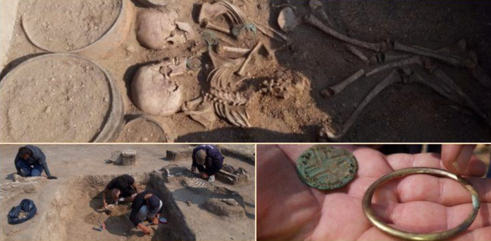 Các kỹ thuật thăm dò, phân tích khảo cổ học chuyên sâu cho thấy, đó là cặp đôi trẻ tuổi nhưng không rõ độ tuổi chính xác, họ gồm một nam, một nữ chôn trong tư thế đối diện nhau. Ảnh: @Viện Khảo cổ học Saryarkinsky.