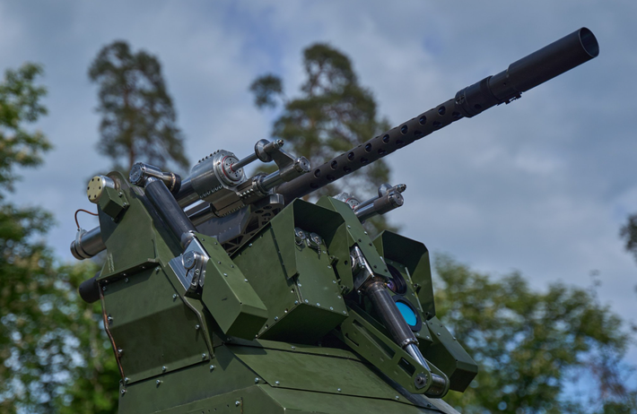 Theo ghi nhận của tổ chức này, Sky Sentinel là một tháp pháo tự động được điều khiển bằng AI. Ảnh: @UNITED24.