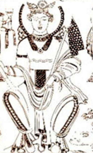 Các kỹ thuật thăm dò, phân tích khảo cổ học chuyên sâu cho thấy, tác phẩm này khắc họa hình ảnh nữ thần Inanna của người Sumer vô cùng đặc sắc. Ảnh: @Viện Hàn Lâm Khoa Học Uzbekistan.