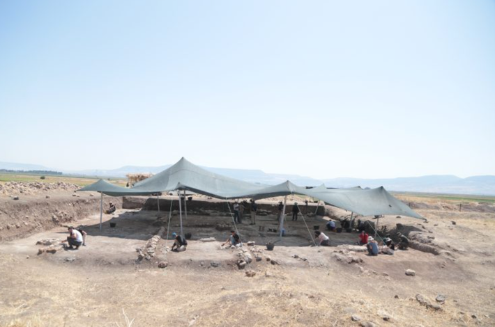 Khi tiến hành khai quật tại gò Domuztepe của Kahramanmaraş, Thổ Nhĩ Kỳ, Phó Giáo sư Tiến sĩ Halil Tekin, một giảng viên của Khoa Khảo cổ học thuộc trường Đại học Hacettepe bất ngờ tìm thấy nhiều hiện vật cổ xưa độc lạ. Ảnh: @Đại học Hacettepe.