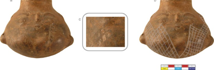 Trong quá khứ, những người thợ gốm cổ đại đã trộn bột hematit với các chất khác trên bảng pha màu, sau đó bôi hoặc vẽ lên các chậu gốm, bình gốm. Ảnh: @VCG.