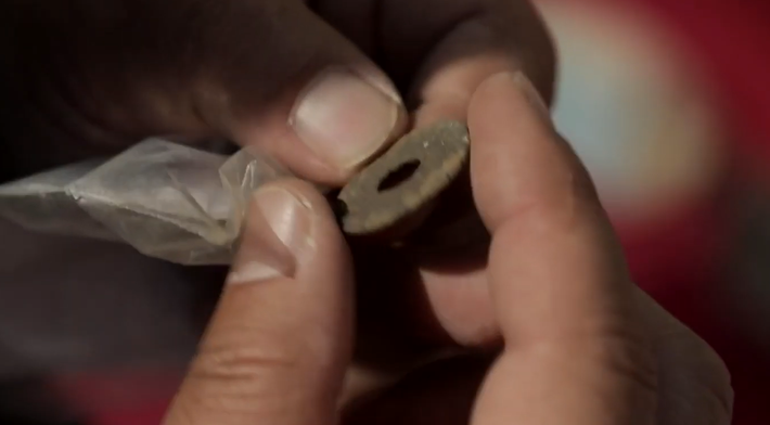 Các kỹ thuật thăm dò, phân tích khảo cổ học chuyên sâu cho thấy, đây là những đồng tiền có tên là đồng tiền Turgid. Ảnh: @ Viện Nghiên cứu Văn hóa Kazakhstan.