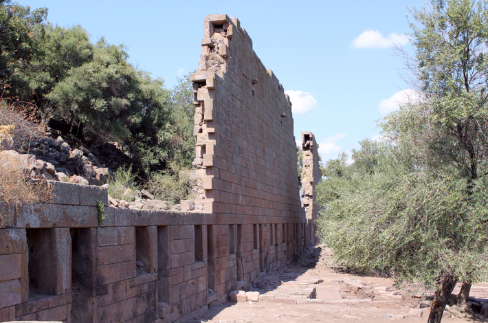 Trong quá trình khai quật khảo cổ học tại thành phố cổ Aigai, miền Bắc Hy Lạp này, các chuyên gia đến từ trường Đại học Bayar bất ngờ tìm thấy một hiện vật lạ. Ảnh: @ Đại học Bayar.