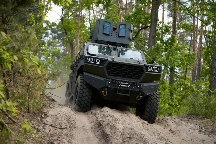 Trong một tuyên bố trước đó, Inguar Defence lưu ý rằng, chiếc xe bọc thép chiến đấu Inguar-3 được âm thầm thiết kế từ đầu cuộc chiến sự toàn diện nổ ra với Nga. Ảnh: @Inguar Defence.