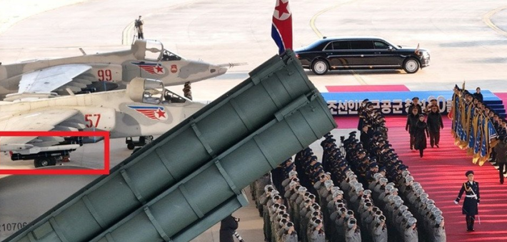 Triều Tiên đã thử nghiệm một tên lửa không đối không nội địa khác vào tháng 5/2025. Tên lửa được phóng từ một chiếc MiG-29 dưới sự giám sát của Kim Jong-un đã bắn trúng một mục tiêu trên không trong quá trình thử nghiệm. Các cảnh quay ban đầu cho thấy những điểm tương đồng với tên lửa AIM-120 của Mỹ và PL-12 của Trung Quốc, bao gồm cả bánh lái khí động học hướng về phía trước. Ảnh: @KCNA.