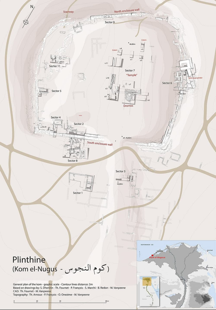 Trước đây, có giả định cho rằng, khu vực Kom el-Negus này chỉ có người sinh sống trong thời kỳ Hy Lạp cổ đại. Ảnh: @Sylvain Dhennin.