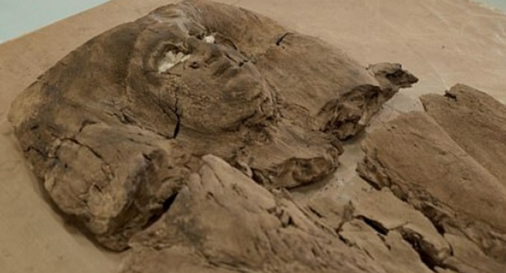 Tuy nhiên, khi tìm thấy thì các mảnh quan tài gỗ bị tách rời, các chuyên gia phải ghép nối nó lại. Ảnh: @Hội Đồng Cổ Vật Tối Cao Ai Cập.