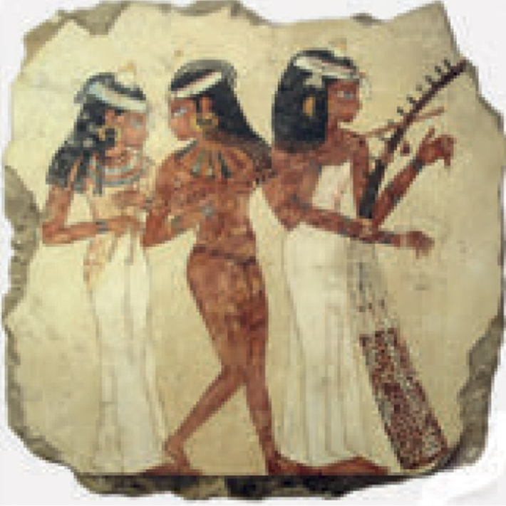 Vì không có ký hiệu âm nhạc, các chuyên gia chỉ có thể suy đoán về hệ thống âm sắc và âm vực được sử dụng. Ảnh: @Hội Đồng Cổ Vật Tối Cao Ai Cập.