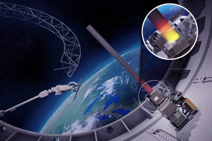 Tuy nhiên, hiện tại, vẫn chưa có tấm pin Mặt trời nào trên Mặt Trăng, nhưng các nhà khoa học vẫn đang tìm cách khai thác năng lượng Mặt trời trong không gian để sử dụng làm điện cung cấp cho Trái Đất. Ảnh: @Metro.