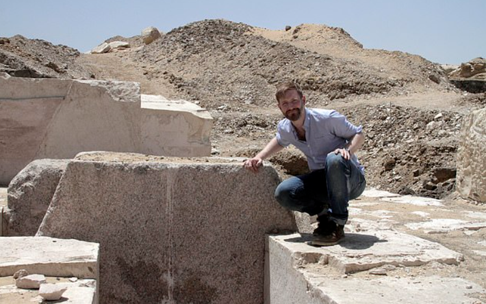 Trước khi các nhà khảo cổ phát hiện ra kim tự tháp này, nó đã bị bọn trộm đồ cổ cướp bóc. Ảnh: @Hội Đồng Cổ Vật Tối Cao Ai Cập.