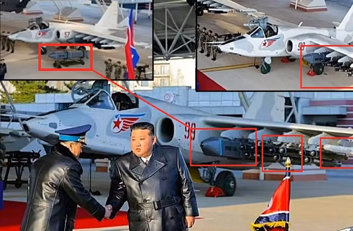 Màn trình diễn giới thiệu tên lửa không đối không mới này diễn ra trong bối cảnh Triều Tiên đang mở rộng quan hệ quân sự-kỹ thuật với Nga và Trung Quốc, đồng thời tiếp tục triển khai các loại vũ khí máy bay mới. Ảnh: @KCNA.