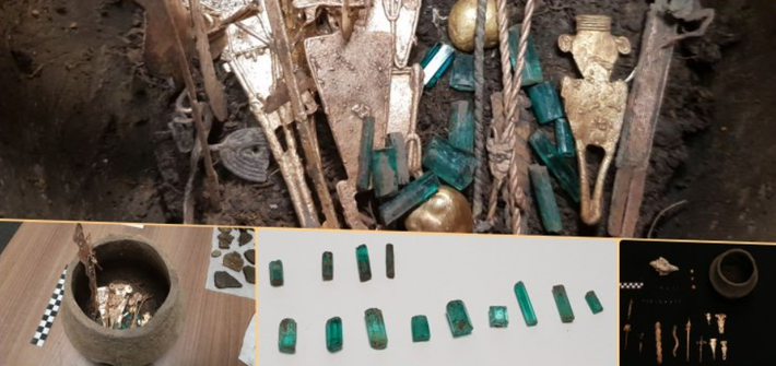 Khi tiến hành khai quật tại tàn tích của một ngôi đền cổ ở Bogota, Colombia, nhà khảo cổ học Francisco Correa đã tìm thấy quần thể chôn cất cổ xưa độc lạ. Ảnh: @Francisco Correa.