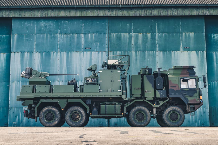 Hệ thống hoạt động hoàn toàn tự động và tích hợp các cảm biến để phát hiện, theo dõi và tấn công các mục tiêu trên không, trên mặt đất và trên biển ở cự ly ngắn. Ảnh: @militarnyi.