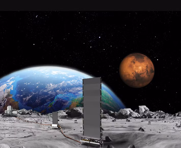 Một báo cáo của NASA năm 2012 đã đề xuất một vệ tinh hình chuông, làm bằng các tế bào quang điện có thể cung cấp năng lượng Mặt trời cho Trái Đất, với chi phí phóng khoảng 20 tỷ đô la. Ảnh: @ NASA.