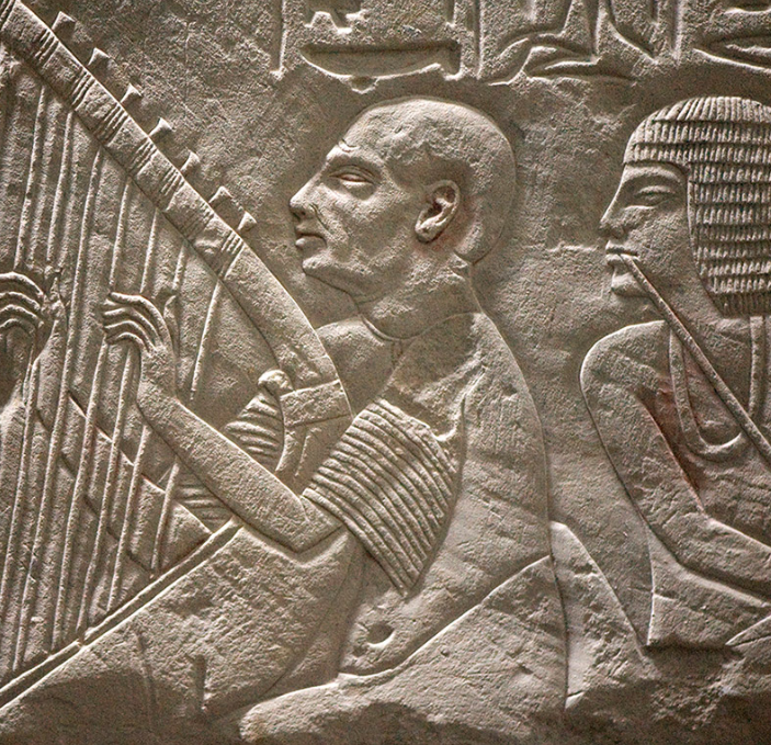 Điều này cho thấy ở Ai Cập cổ đại cách đây khoảng 5.000 năm trước, đã có những cá nhân tinh thông nghệ thuật âm nhạc. Ảnh: @Hội Đồng Cổ Vật Tối Cao Ai Cập.