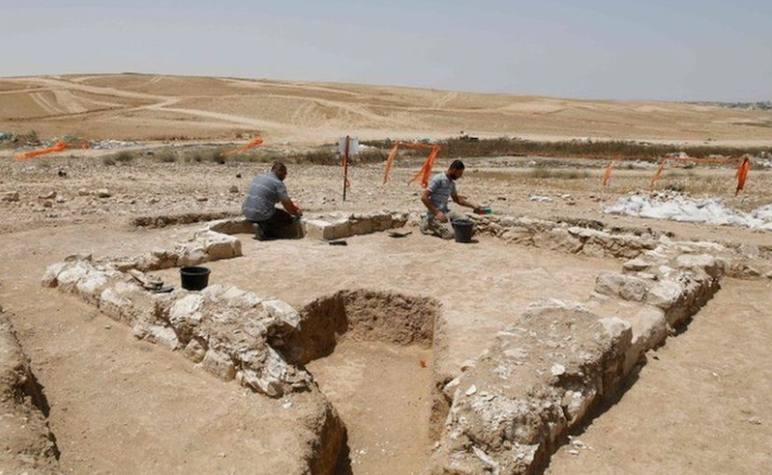 Đây là một trong những khám phá tàn tích Nhà thờ Hồi giáo hơn ngàn năm tuổi hiếm nhất trên thế giới. Ảnh: @Cơ quan Cổ vật Israel.