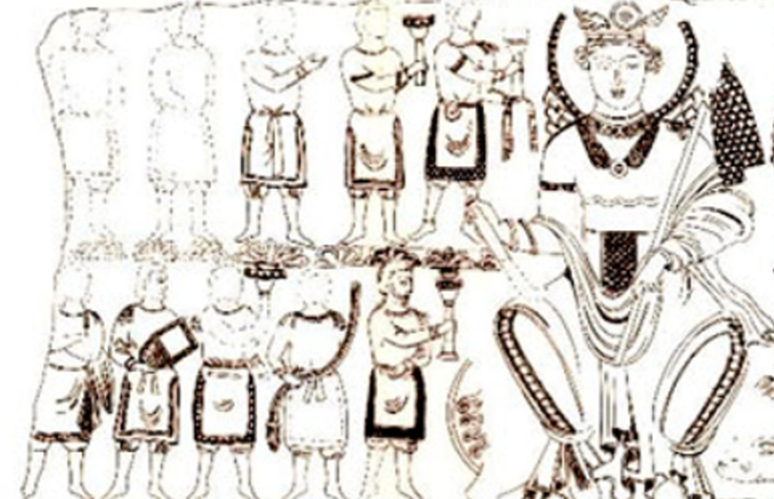 Ước tính vật thể có niên đại khoảng 1.500 năm tuổi, kích thước khoảng 124 x 141 cm. Ảnh: @Viện Hàn Lâm Khoa Học Uzbekistan.