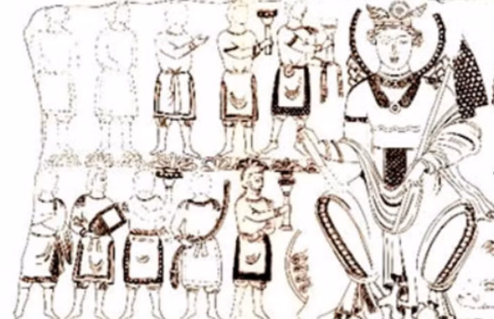 Ước tính vật thể có niên đại khoảng 1.500 năm tuổi, kích thước khoảng 124 x 141 cm. Ảnh: @Viện Hàn Lâm Khoa Học Uzbekistan.