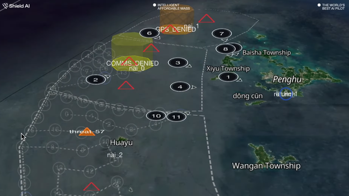 Cần lưu ý rằng V-BAT có thể bay liên tục đến 13 giờ và được điều khiển từ khoảng cách lên đến 180 km. Nếu lắp đặt thêm ăng-ten liên lạc vệ tinh, phạm vi hoạt động sẽ gần như không giới hạn. Tổng trọng lượng hơn 50 kg, và tải trọng lên đến 18 kg. Ảnh: @Shield AI.