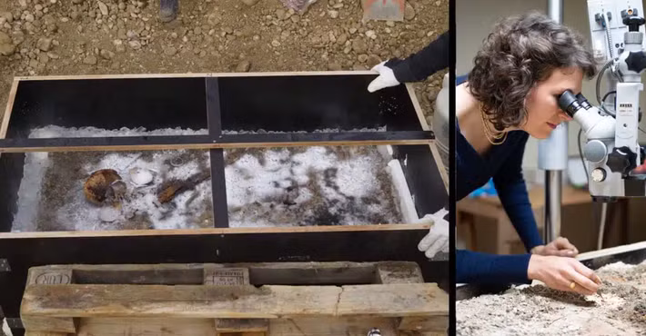 Tuy nhiên, đằng sau sự im lặng của lăng mộ đá và phủ băng giá, những câu hỏi nổi lên khiến nhiều người đều băn khoăn: đó có phải là một nghi lễ trưởng thành, một cái chết oan uổng, hay một cách độc đáo để tưởng nhớ? Và tại sao ngôi mộ này lại khác biệt so với tất cả những ngôi mộ khác? Ảnh: @BLfD.