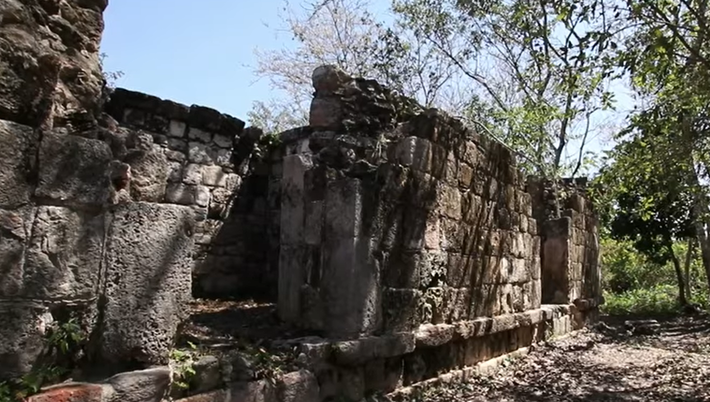 Tàn tích cung điện này dài khoảng 55 mét, rộng 15 mét và cao 6 mét. Ảnh: @Viện Nhân chủng học và Lịch sử Quốc gia Mexico.