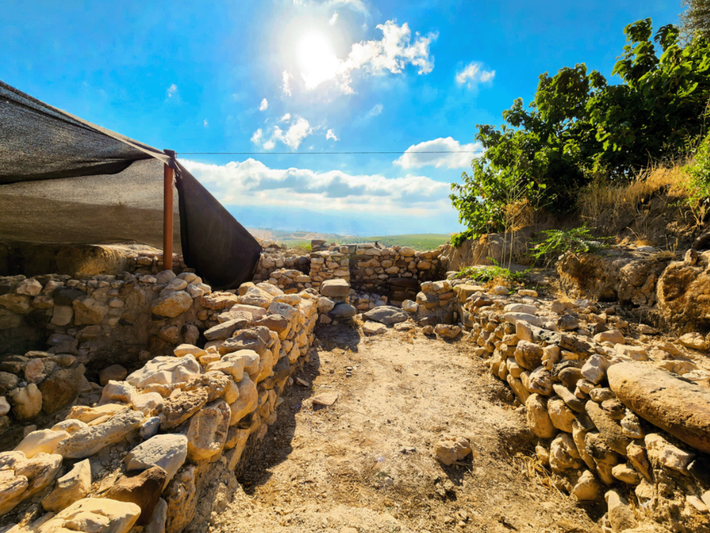 Khi tiến hành khai quật khảo cổ tại thành phố cổ Abel Beth Maacah của Israel, các chuyên gia đến từ trường Đại học Ben-Gurion bất ngờ tìm thấy một cổ vật lạ. Ảnh: @Đại học Ben-Gurion.