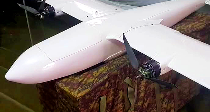 Công ty Koncern Granit cho biết, cấu trúc của máy bay không người lái này được sản xuất bằng vật liệu và công nghệ trong nước, cho phép sản xuất nhanh chóng và nó cũng có độ bền cao. Ảnh: @Koncern Granit.