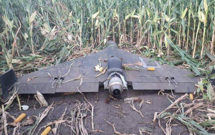 Theo hình ảnh mới được tiết lộ, máy bay không người lái này được trang bị động cơ phản lực Telefly JT80 do Trung Quốc sản xuất, có thể đạt tốc độ lên tới 370 km/h. Ảnh: @Cơ quan Tình báo GUR của Ukraine.