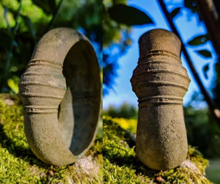 Vòng tay này có niên đại từ cuối Thời Kỳ Đồ Đồng Ba Lan, tức là thế kỷ thứ 8-9 Trước Công Nguyên. Ảnh: @Hiệp hội Kociewskie Poszukiwacze.