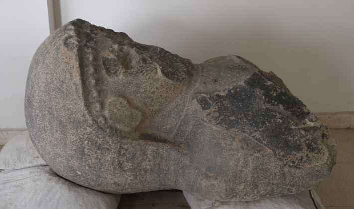 Bức tượng có kích thước rộng 70 cm, dài 110 cm. Về cơ bản, bức tượng nữ này nặng tới một tấn. Ảnh: @Đại học Toronto.