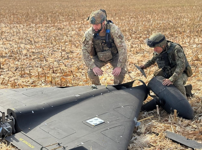 Phát hiện này cũng làm sáng tỏ những nỗ lực đang diễn ra của Nga, nhằm nâng cấp và đa dạng hóa việc sử dụng UAV có nguồn gốc từ Iran. Ảnh: @ODIN - OE Data Integration Network.
