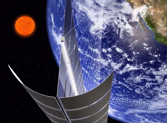Mặc dù điều này nghe có vẻ viển vông, nhưng vốn dĩ tất cả các công nghệ cần thiết đều tồn tại và đang phát triển mạnh mẽ không ngừng, thế nên việc thu năng lượng Mặt trời từ vũ trụ rồi gửi xuống Trái Đất trở nên khả thi hơn rất nhiều. Ảnh: @ National Geographic.