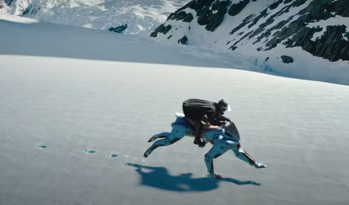 Tuy nhiên, video này không phải là cảnh quay thực tế, vì robot này vẫn chưa được phát triển đầy đủ đến mức bạn có thể cưỡi nó.Ảnh: @Kawasaki.