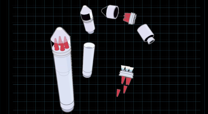 Tên lửa Oreshnik là một hệ thống tên lửa đạn đạo siêu thanh tầm trung có khả năng mang đầu đạn hạt nhân. Ảnh: @Military Power.