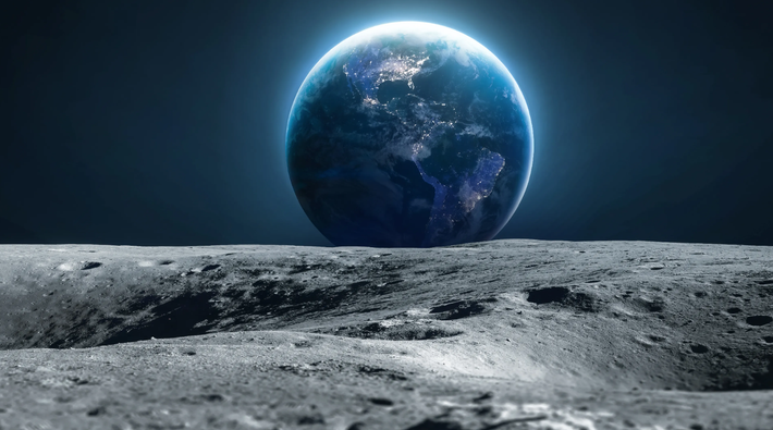 Một kho lưu trữ sinh học trong vùng bóng tối vĩnh viễn ở cực nam của Mặt trăng có thể ổn định hơn nhiều, so với những kho lưu trữ trên Trái đất. Ảnh: @The Express Tribune.