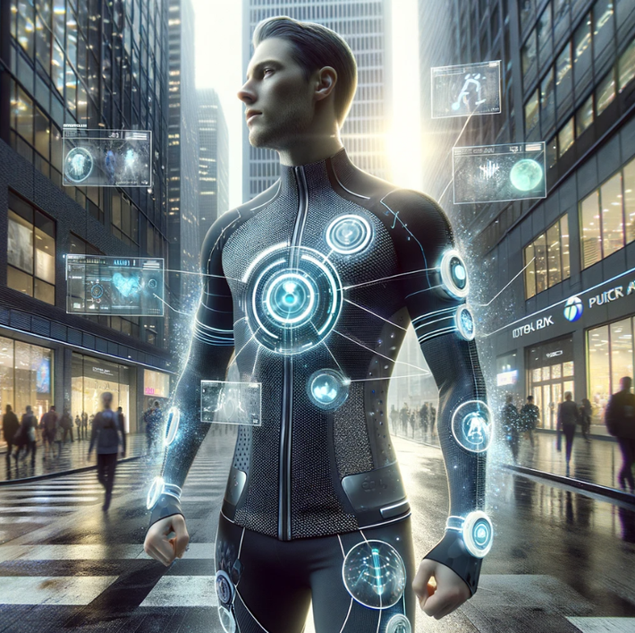 Ví dụ, một ngày nào đó, bạn có thể không cần mặc nhiều lớp áo để giữ ấm nữa. Vải được nhúng nanowire có thể phản xạ nhiệt cơ thể trở lại làn da của bạn. Hoặc dòng điện nhỏ chạy qua các sợi kim loại được tích hợp qua vải thông minh có thể cung cấp hơi ấm. Điều này có thể đặc biệt hữu ích cho những người đi bộ đường dài, binh lính hoặc những người làm việc trong điều kiện cực lạnh. Ảnh: @Medium.