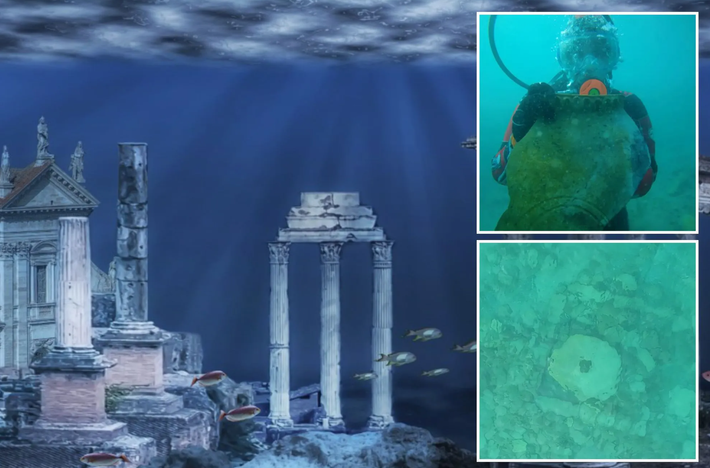 Nhóm nghiên cứu cũng ghi lại các công trình bằng đá và dầm gỗ dưới nước bị sụp đổ, cùng với dấu vết của một tòa nhà công cộng có thể từng là nhà thờ Hồi giáo, nhà tắm hoặc trường madrassa. Ảnh: @Viện Hàn lâm Khoa học Kyrgyzstan.