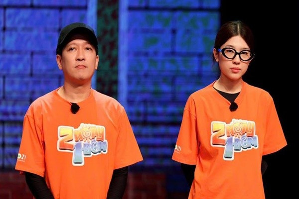 'Em xinh' Lamoon được Trường Giang động viên. Ảnh: FB Lamoon. lamoon3.jpg